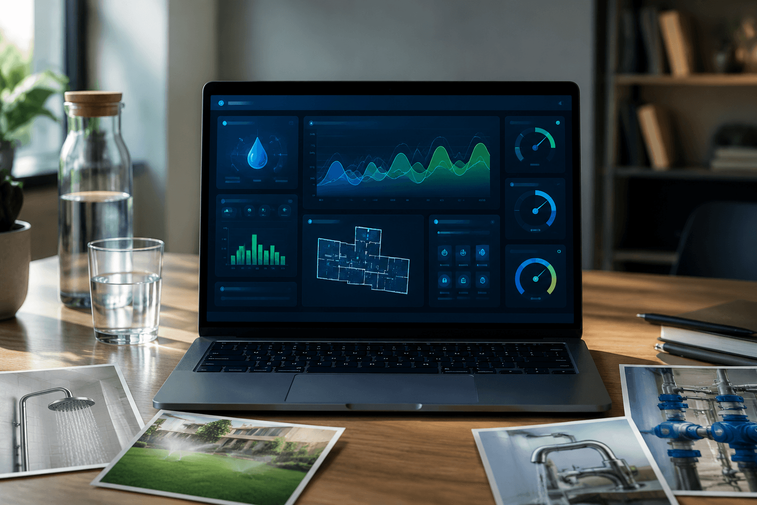 AI water-flow dashboard workspace