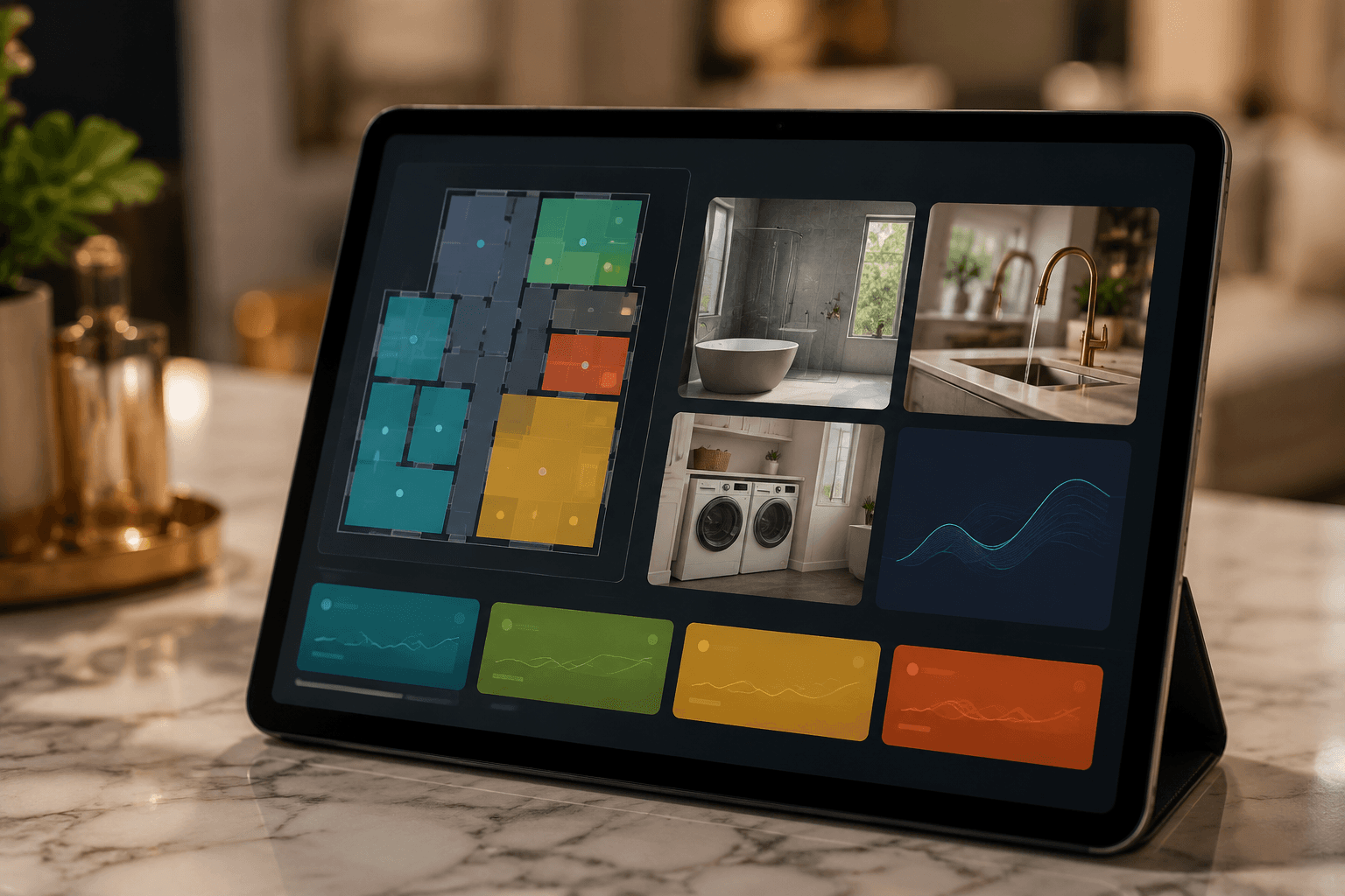 Room pressure matrix visualization